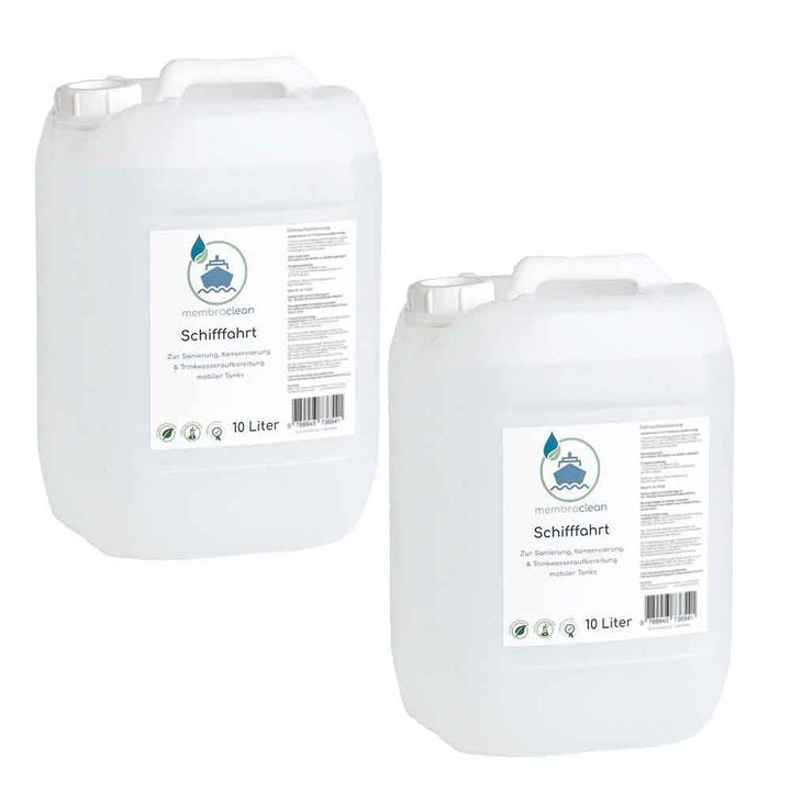 2x 10 Liter membraclean Trinkwasseraufbereitung Schifffahrt (Boote & Yachten) - membraclean-shop.de