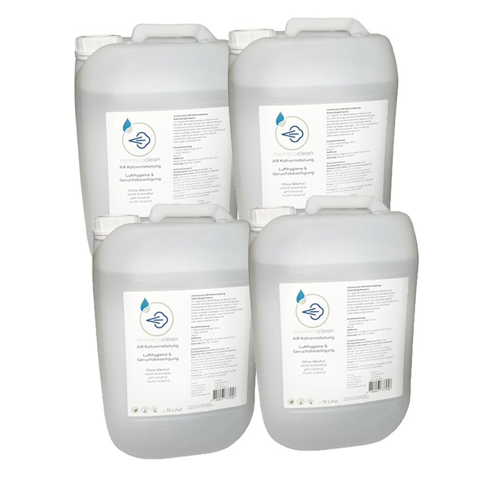 4x 10 Liter membraclean AIR Kaltvernebelung moderne Hygiene (Konzentrat) - membraclean-shop.de