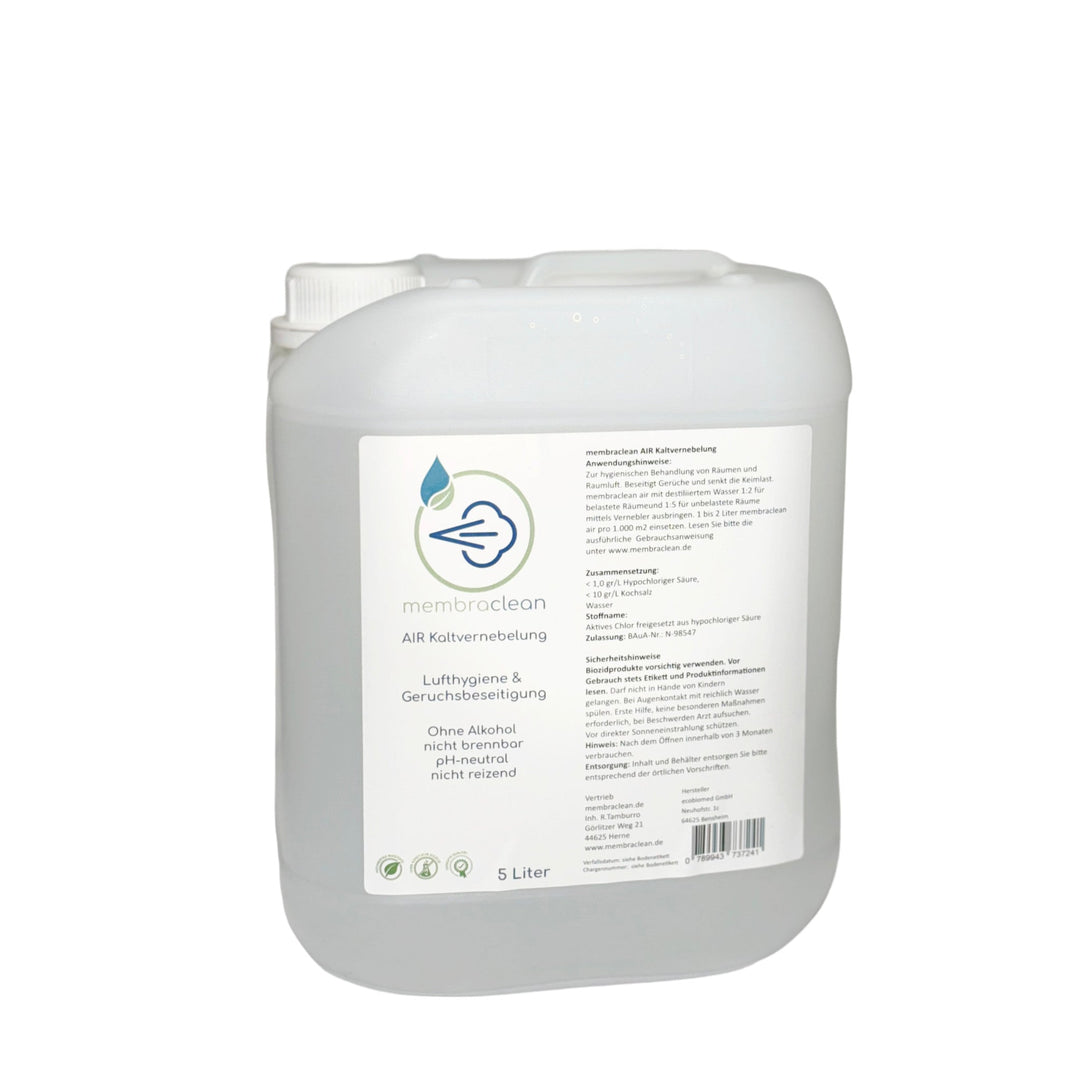 5 Liter membraclean AIR Kaltvernebelung moderne Hygiene (Konzentrat) - membraclean-shop.de