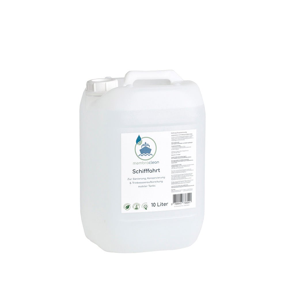 membraclean Trinkwasseraufbereitung Schifffahrt (Boote & Yachten) - 10 Liter - membraclean-shop.de