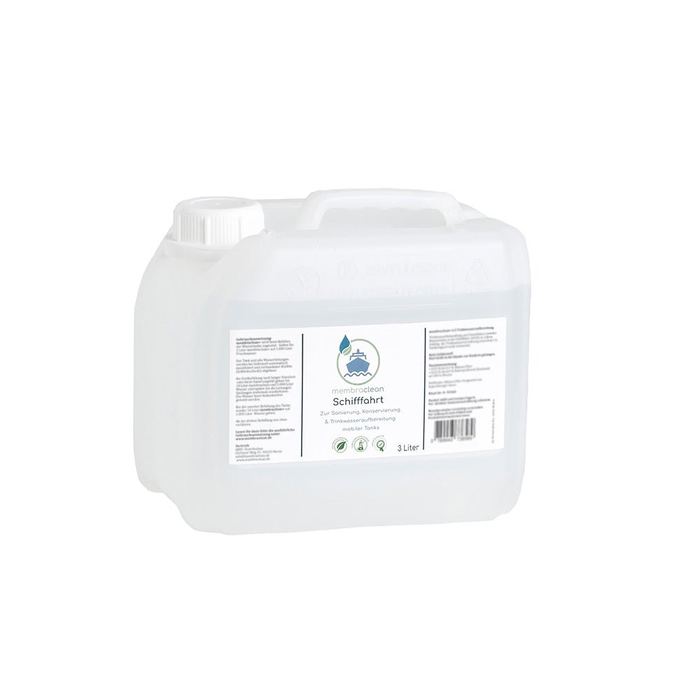 membraclean Trinkwasseraufbereitung Schifffahrt (Boote & Yachten) - 3 Liter - membraclean-shop.de