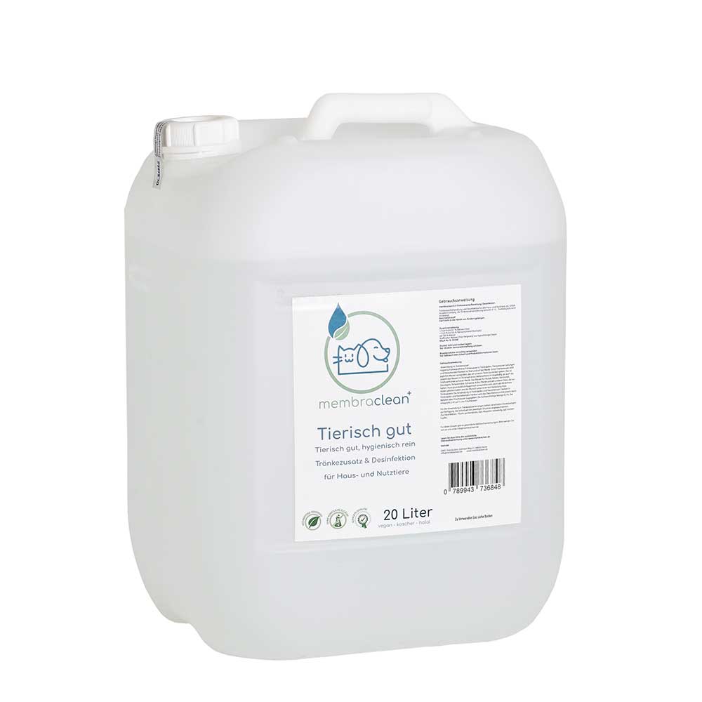 membraclean Trinkwasseraufbereitung "Tierisch gut" (Nutz - & Haustier) - 20 Liter - membraclean - shop.de